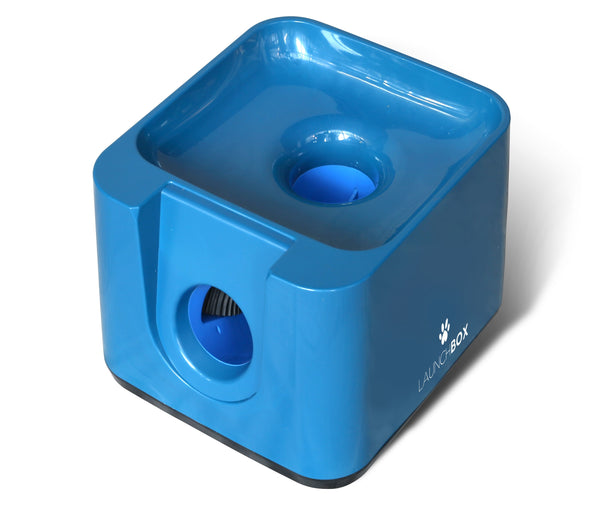 iDogmate 自動ボールランチャー 2.5 インチのボールを口で運ぶことができるほとんどのサイズの犬用 - テニスボールランチャー - ボール投げ機 - ペットの犬のおもちゃ